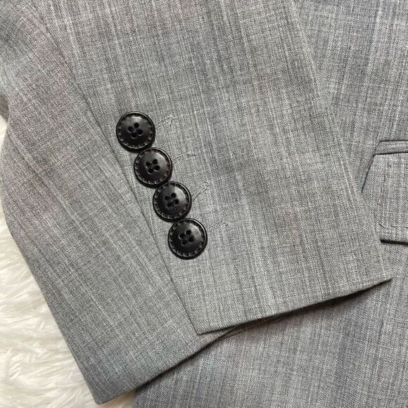 Lane Bryant Gray One Button Business Office Blazer Womens Size 24 Jacket - Picture 4 of 12